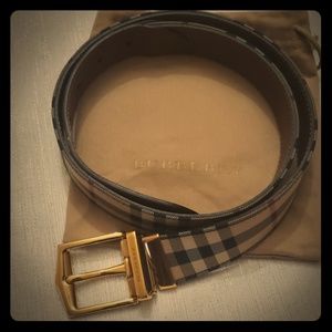 Burberry Tan Horseferry Belt